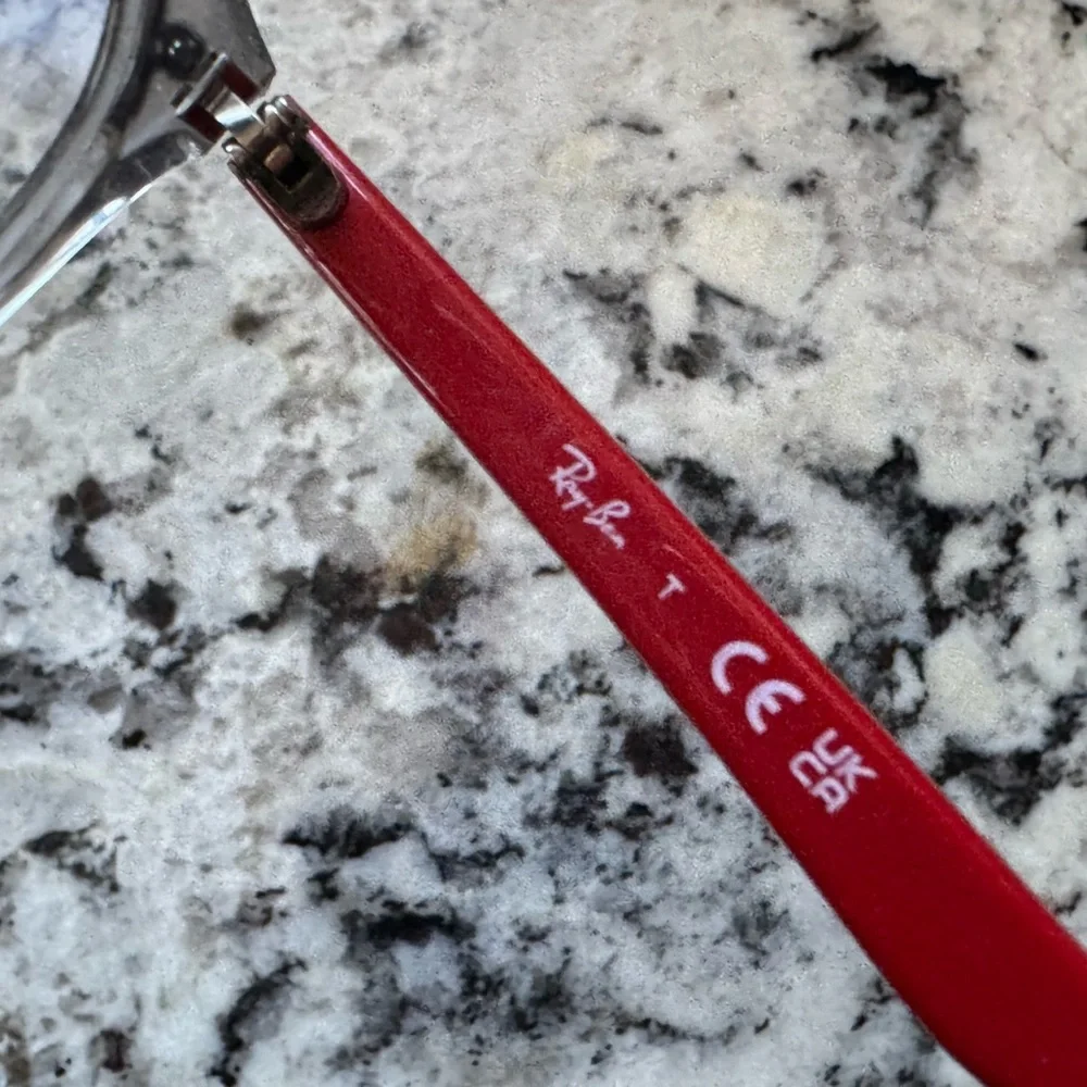 Ray-Ban Kids Glasses with Red and Clear Frame